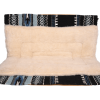 Bottom view of saddle pad showing full fleece lining for comfort