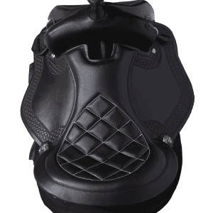 عرض بديل لـ Elegant Black Western Saddle with White Stitching