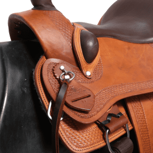 Vue alternative de Pro Classic Handmade Western Saddle – Chestnut & Chocolate Leather