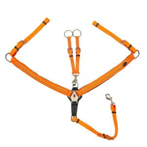 מבט חלופי על Premium Pro Classic Horse Collar – Leather Breastplate with Stainless Hardware