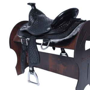Альтернативный вид Miniature Black Leather Saddle – Customizable Gift Edition