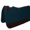 Western Saddle Pad Teal Angled View