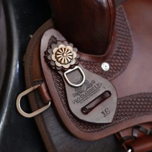 Альтернативный вид Brown Pro Classic Hand-Tooled Western Saddle with Basket Weave & Rawhide Trim