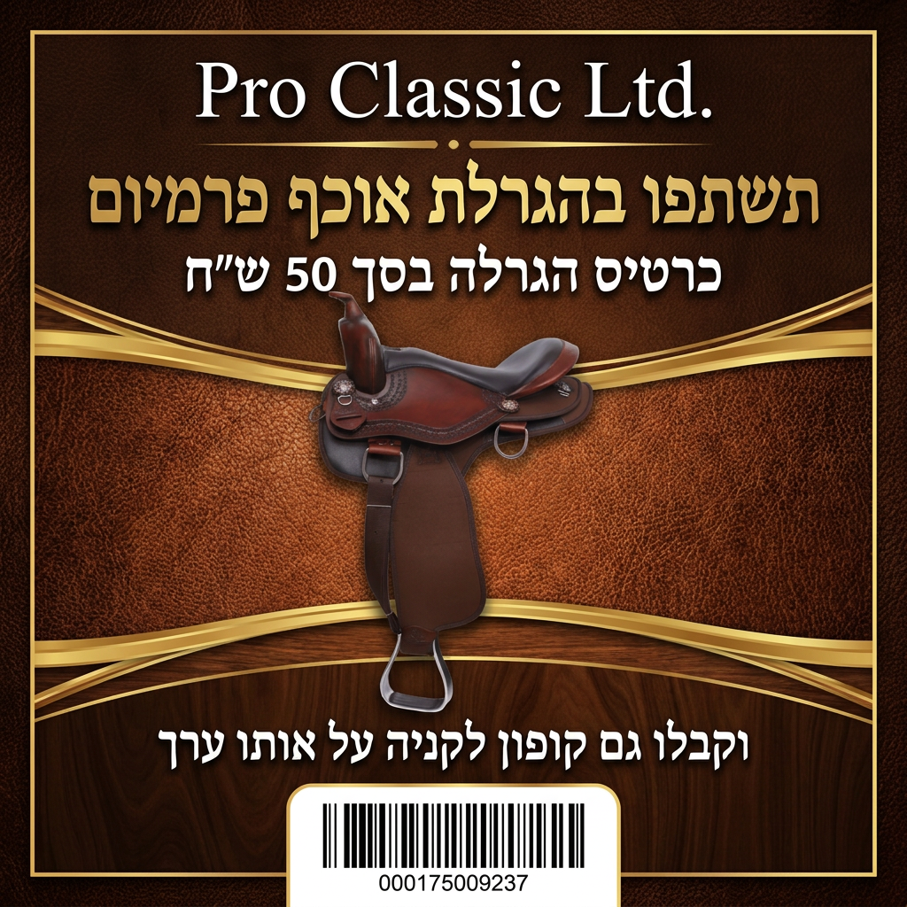 כרטיס הגרלה לאוכף MARATHON פרמיום
